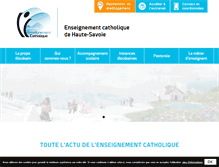 Tablet Screenshot of enseignementcatholique74.org